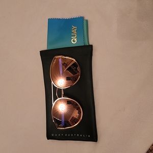 Quay Australia Womens Sunglasses Rose Gold